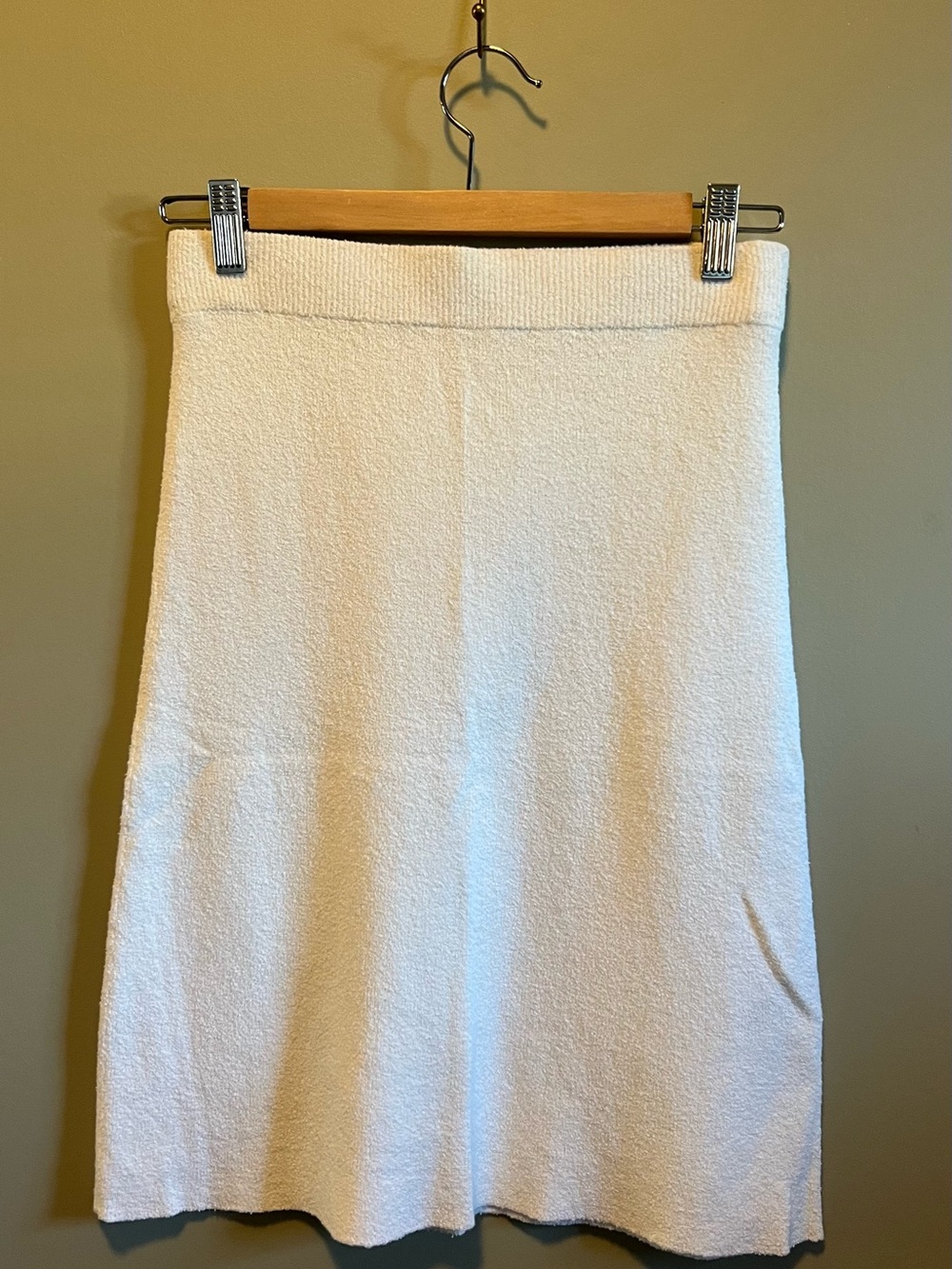 Rebecca Taylor Cream A-Line‎ Knit Skirt